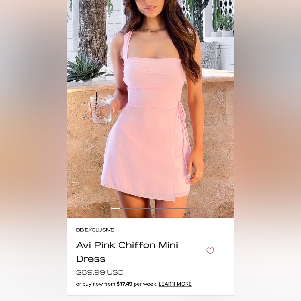 BEGINNING BOUTIQUE- PINK DRESS